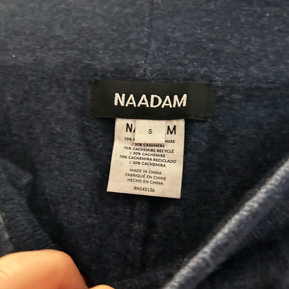 NAADAM Navy Knit Cashmere Sweater Set - Picture 2 of 3